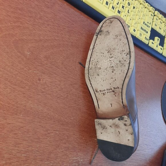 To Boot New York Adam Derrick Italy Cap Toe Leather Shoe Oxford Size 7 PreLove main image 4
